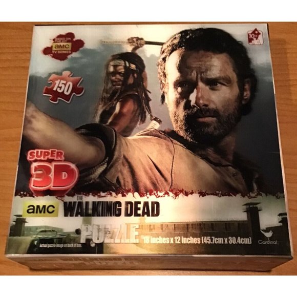 The Walking‎ Dead Super 3-D Jigsaw Puzzle 150 pcs NEW Sealed Box, AMC Zombies - Picture 1 of 2